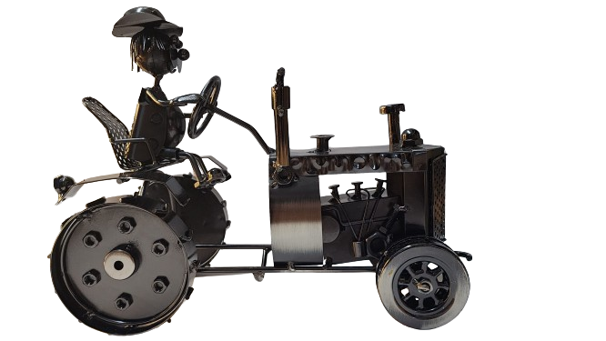 Wine Holder Metal Tractor Design