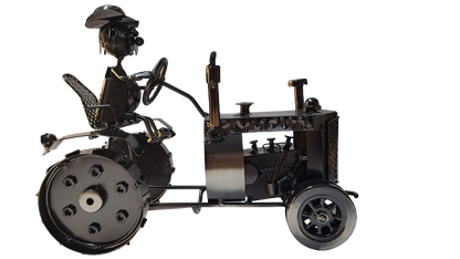 Wine Holder Metal Tractor Design
