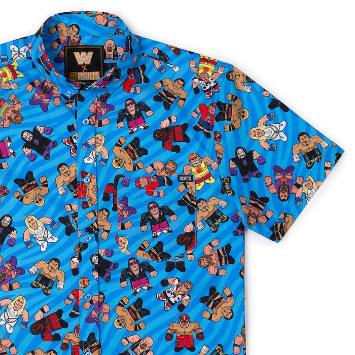 RSVLTS XS WWE WWE "Big Shots Legends" – KUNUFLEX Short Sleeve Shirt WWE "Big Shots Legends" – KUNUFLEX Short Sleeve Shirt