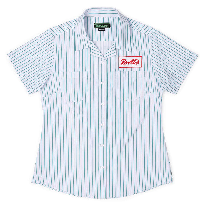 RSVLTS XS RSVLTS Women's Short Sleeve Shirt Y2K Retro Pack "Full Service" – Women's KUNUFLEX Work Short Sleeve Shirt Y2K Retro Pack "Full Service" – Women's KUNUFLEX Work Short Sleeve Shirt