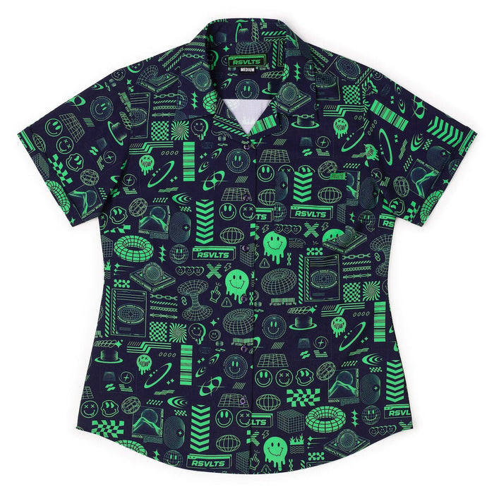 RSVLTS XS RSVLTS Women's Short Sleeve Shirt Y2K Retro Pack "World Wide Widgets" – Women's KUNUFLEX Short Sleeve Shirt Y2K Retro Pack "World Wide Widgets" – Women's KUNUFLEX Short Sleeve Shirt